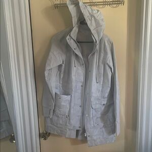 Light Gray Hooded Jacket